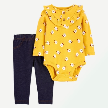 Carter's Infant Girls' Body Suit Pant Set-Floral